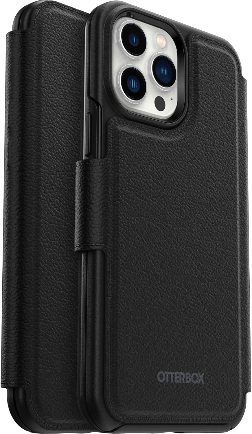 OtterBox Detachable Folio Wallet for MagSafe - iPhone 12 Pro Max & 13 Pro Max - SHADOW (Black) (Case Sold Separately)