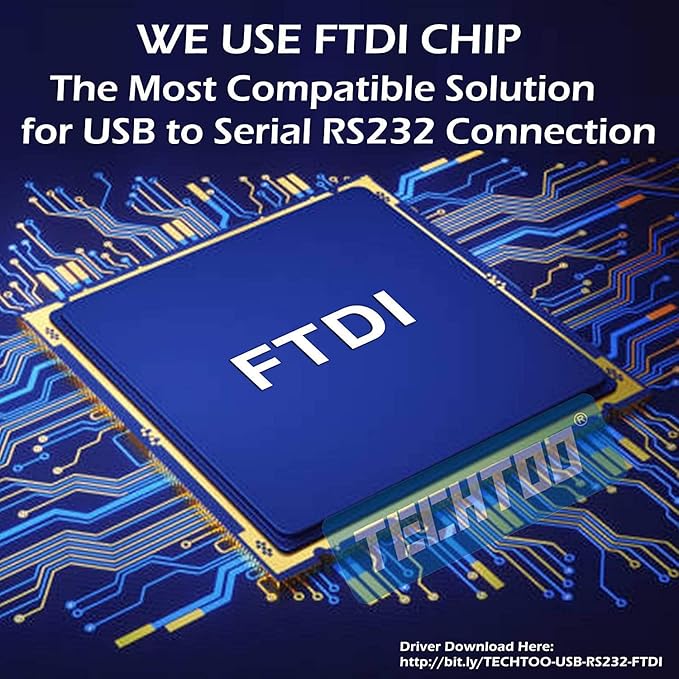 4 Port Professional FTDI CHIP USB to RS232 Serial Cable DB9 Serial Adapter Converter 9-Pin Male to Male with Hexnuts (W/Hexnuts, 4 RS232 Port)