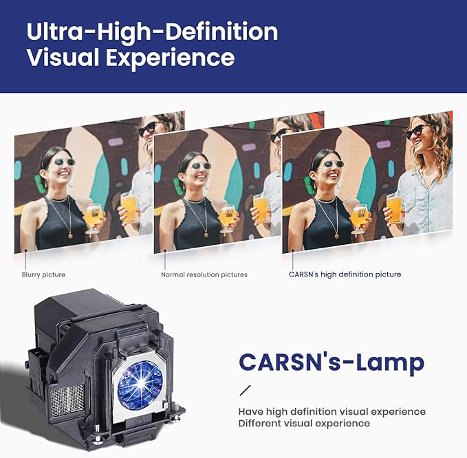 CARSN V13H010L97 for EPSON Elplp97 Powerlite Home Cinema 2200 2250 1080 880 VS260 EX9230 EX9240 EX3280 EX5280 EX7280 X49 W49 982W E20 U50 Replacement Projector Lamp