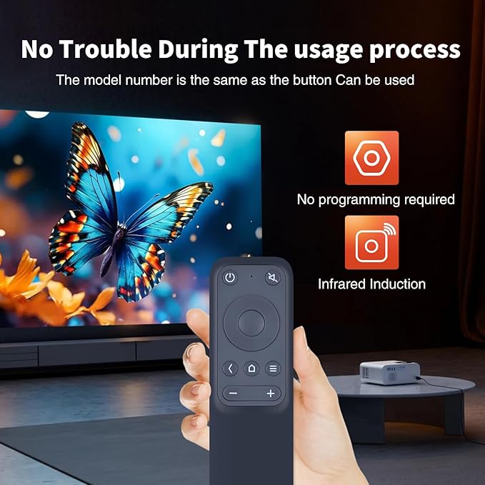 VA-LT003 WDZP New Remote Control Replacement for VAVA 4K VA-LT002 UST Laser Projector (Black)