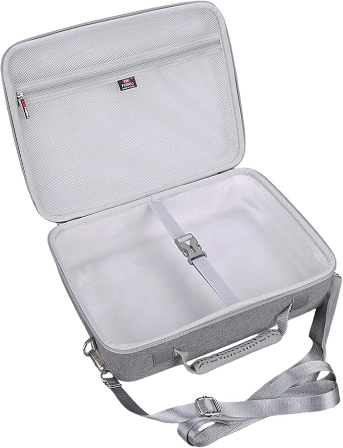 FBLFOBELI Hard Carrying Projector Case Compatible with Epson EpiqVision Flex CO-W01 Portable Projector, Fits Most Major Mini Projectors, 12.8x9.6x4.7 Inches, Case Only