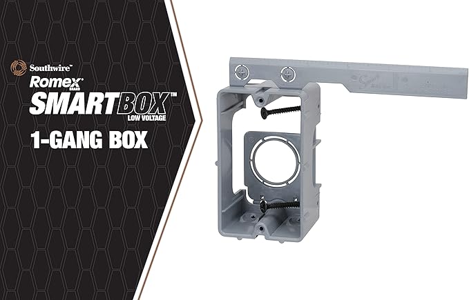 Southwire MSB1G One Gang Device Box with Depth Adjustable, Heavy Duty 42lb
