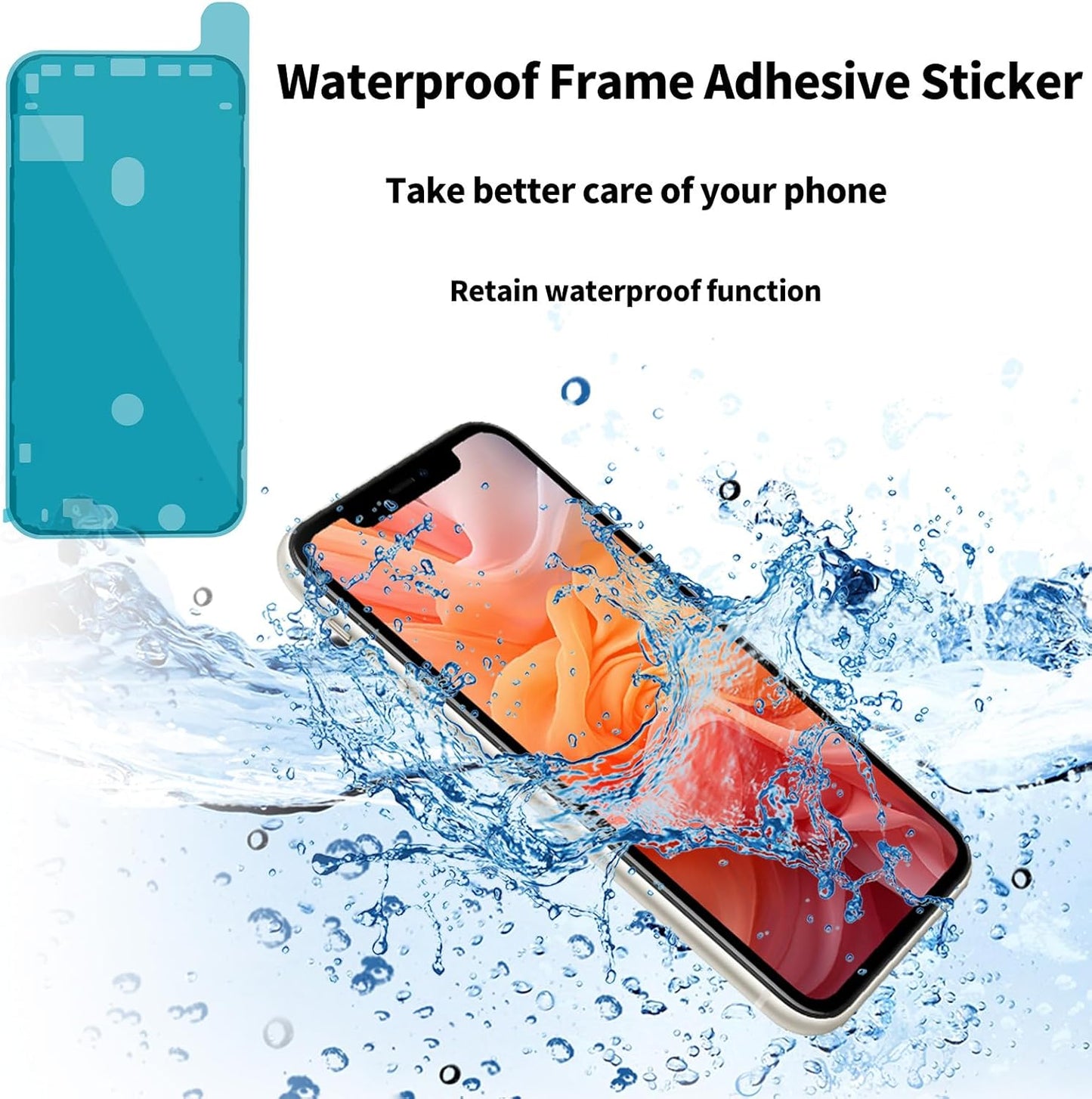 iPhone XR Earpiece Speaker Replacement, Proximity Sensor Flex Cable with Repair Kits for iPhone XR