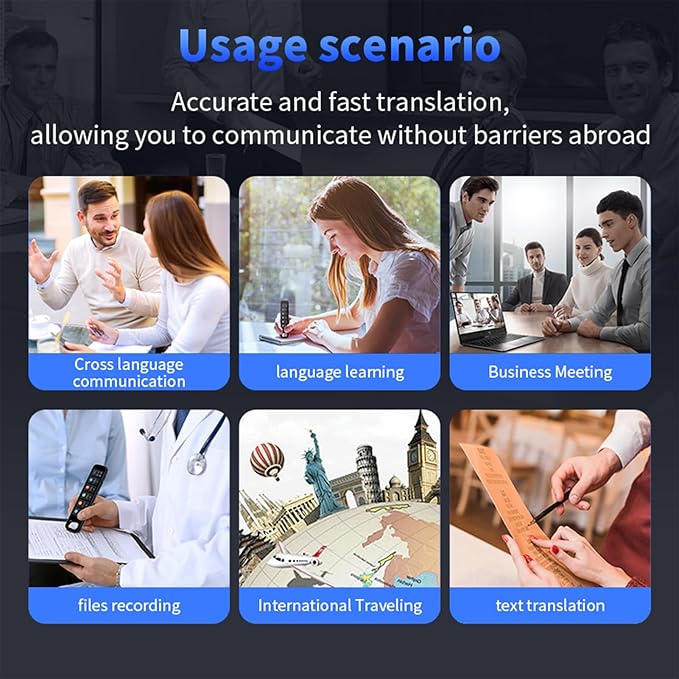 Translation Pen, Reading Pen for Dyslexia, Scanner Text to Speech Device, Scan Reader Pen OCR Digital Pen Reader, Translator Pen for 142+ Language, Wireless Translation Pen Scanner for Students Adults