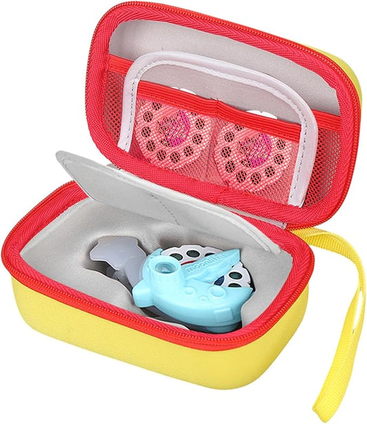 Hard Case Compatible for Moonlite Mini Projector and Story Reels, Storybook Projector Protective Storage Shell, CASE ONLY (Yellow&Red)