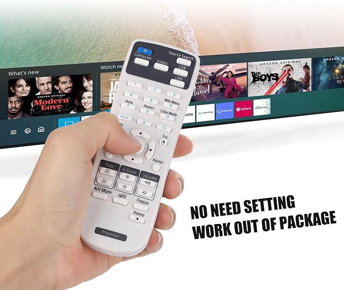 Projector Remote Control 2173589 for Epson BrightLink 675Wi+ 675Wi 680Wi 685Wi+ 685Wi 695Wi+ 695Wi 696Ui 710Ui Home Cinema LS100 PowerLite 670 675W 680 685W 700U Projector Remote Controller