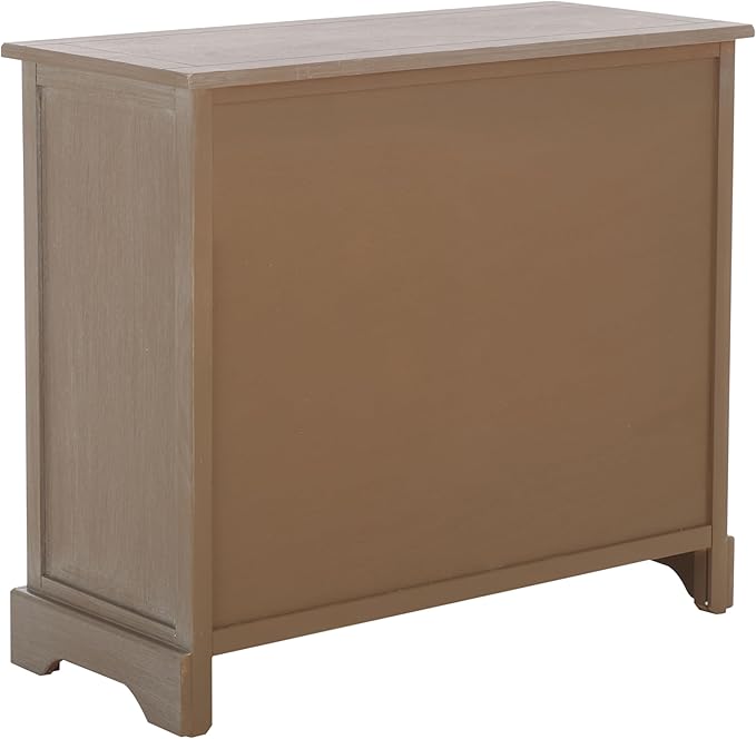 SAFAVIEH Home Collection Herman White Wash 6-Drawer Wicker Basket Storage Unit, Fully Assembled (AMH5702G)