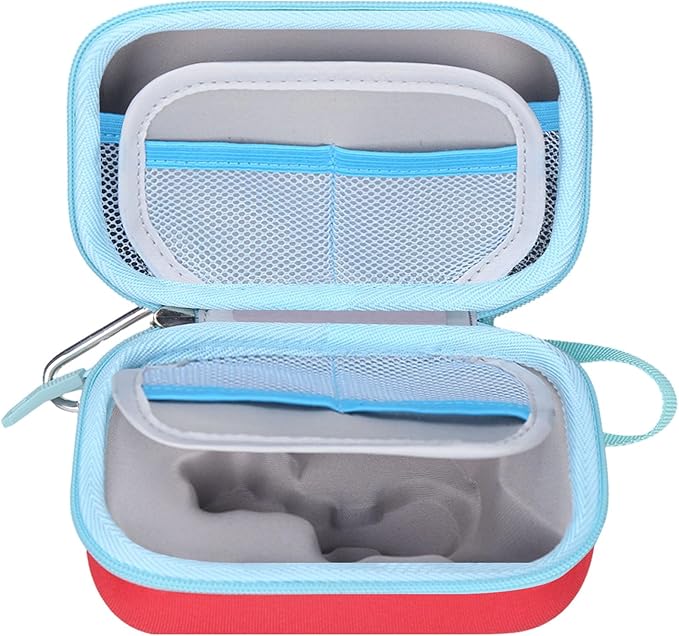 Hard Case Compatible for Moonlite Mini Projector and Story Reels, Storybook Projector Protective Storage Shell, CASE ONLY (Red&Blue)