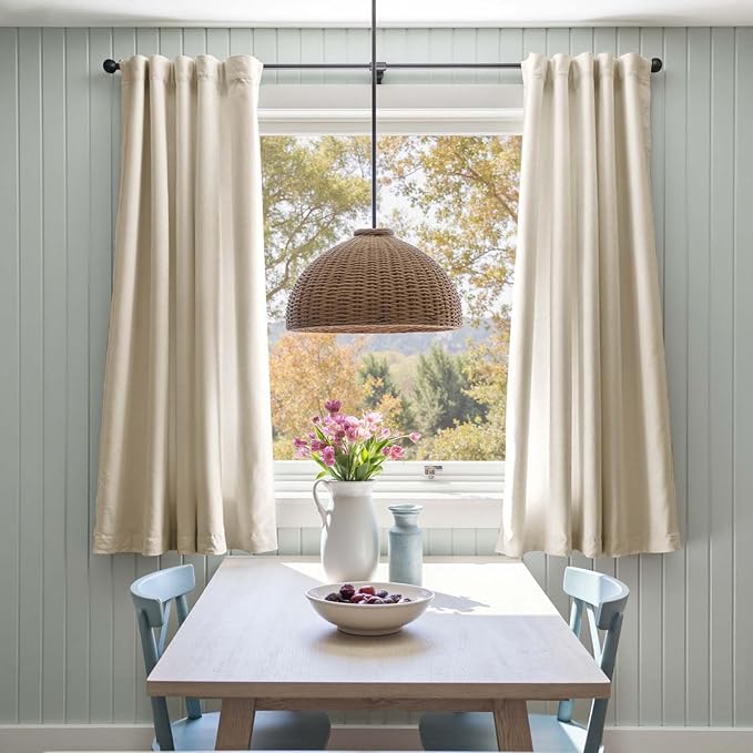 Lazzzy Velvet Blackout Curtains Thermal Insulated Room Window Drapes Super Soft Luxury Curtains for Living Room Bedroom Rod Pocket 2 Panels, Beige, 52" W x 72" L