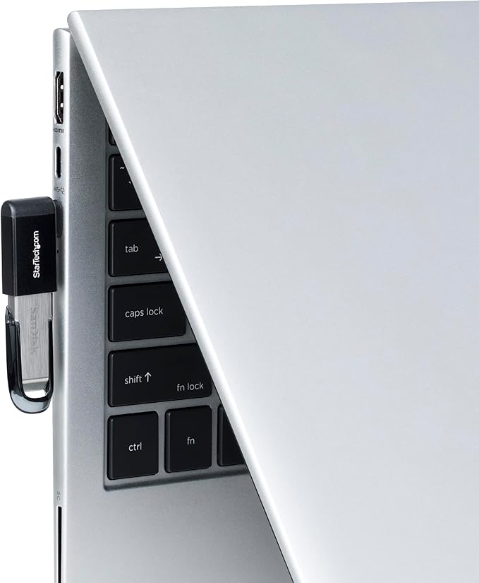 StarTech.com Right Angled USB-C to USB-A Adapter, USB 5Gbps, Compact USB-C Male to USB-A Female Adapter, Metal Housing, M/F
