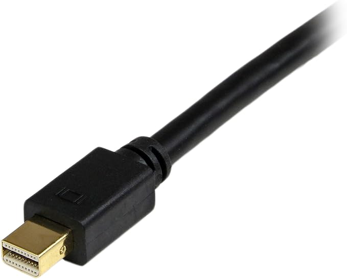 StarTech.com 10ft (3m) Mini DisplayPort to DVI Cable - Mini DP to DVI Adapter Cable - 1080p Video - Passive mDP 1.2 to DVI-D Single Link - mDP or Thunderbolt 1/2 Mac/PC to DVI Monitor (MDP2DVIMM10B)