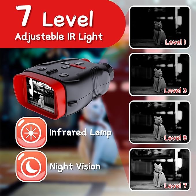 Night Vision Goggles for Kids Gifts with 32GB Card,Birthday Ideas Present 5X Zoom Kids Camera Night Vision Binoculars