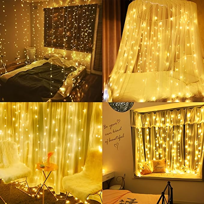 Moobibear 33Ft 100LED Plug-in Waterproof Fairy String Lights with 8 Lighting Modes - Indoor & Outdoor Decor for Bedroom, Girl’s Room, Garden, Party, Christmas - Warm White Twinkle Lights