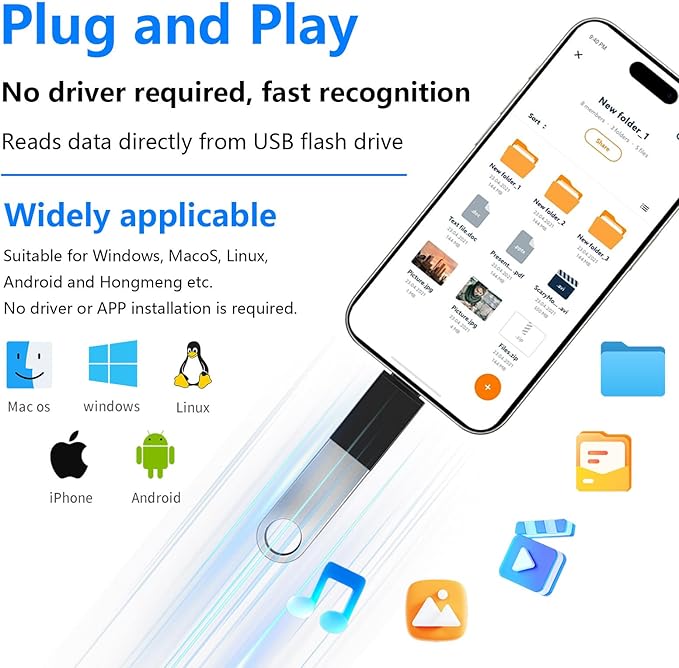 10 Pack USB C to USB3.0 Adapter, Type C Male to USB Female Adapter for Smartphone, PC, Laptop, Tablet, Keyboard