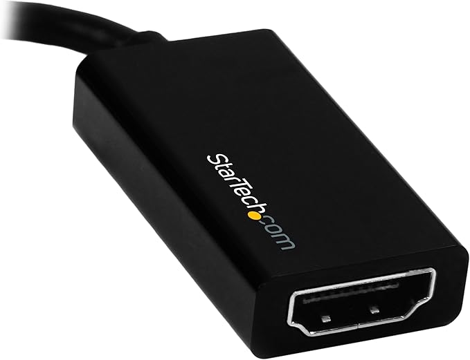 StarTech.com Mini DisplayPort to HDMI Adapter, 4K 60Hz, 1080p 240Hz, Thunderbolt to HDMI Adapter Cable Converter for mDP or Thunderbolt 1 & 2 MacBooks, MacBook Air, Mac Mini, Microsoft Surface Pro 1-6