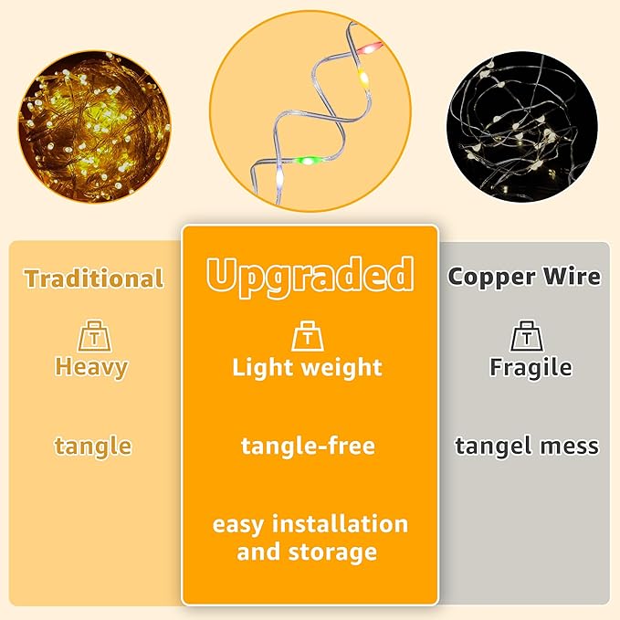 Ollny Curtain Lights 300 LED 9.8FT x 9.8FT, Connectable IP67 Waterproof Outdoor Christmas Curtain Lights with Remote, Plug-in Untangle Fairy Lights with 8 Modes&Timers for House Decor(Multicolored)