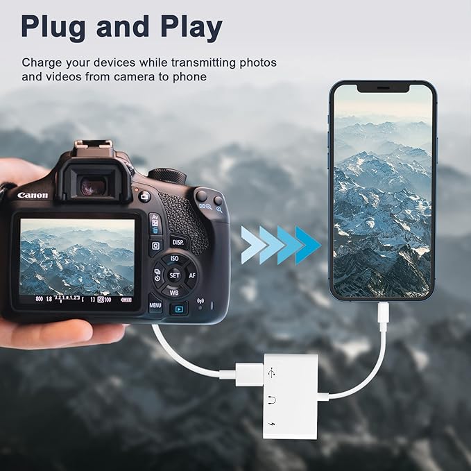 USB C to 3.5mm Jack Headphone Adapter with Charger Port,OTG Cable Adapter, Type C to Aux Audio Earphones Splitter for iPhone Samsung Galaxy S22 Ultra S21 S20 i-Pad Pro Air Pixel 4 Laptops