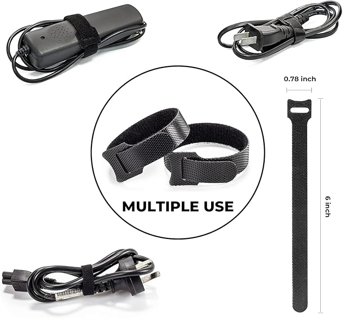 Cable Management Organizer Kit, Desk Cable Organizer, Cable Management Under Desk, Wire Management and Cord Organizer for Home, Office, Standing Desk