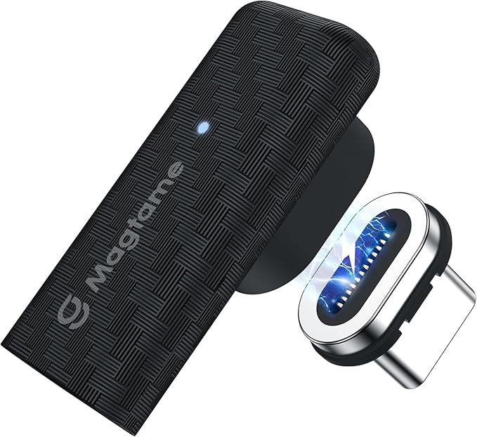 Magtame 24Pin Magnetic USB C Adapter 2-Pack, USB-to-USB Adapters PD 240W USB C 90 Degree Adapter, 40Gbps & 4K Video Output, USB Type C Right Angle Adapter for Phone 17/16/15, Laptop