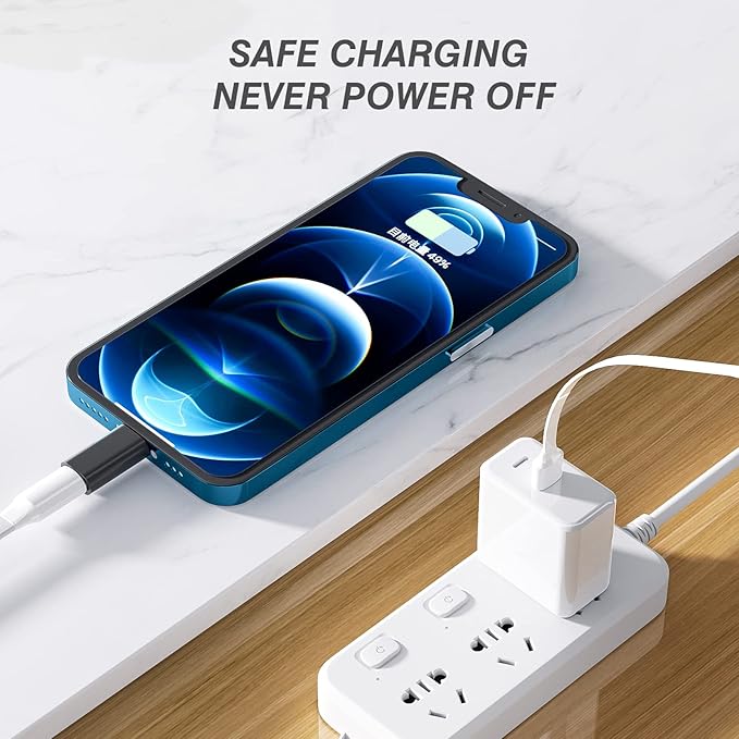 Micro USB Female to Lightning Male Adapter(3pack) Android Charging Cable Port Compatible for iPhone 13 12 11 Pro Max Mini Xs Se 7 8 for iPad Charge Cord Connector Charger Data Sync Converter