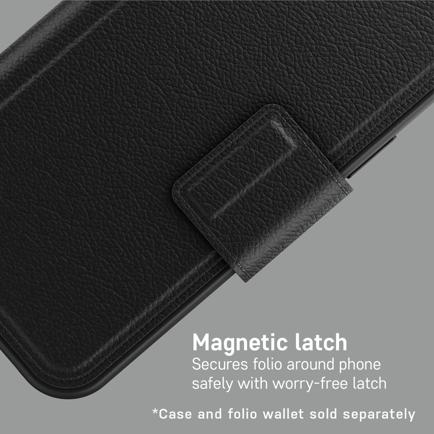 OtterBox Detachable Folio Wallet for MagSafe - iPhone 12 Pro Max & 13 Pro Max - SHADOW (Black) (Case Sold Separately)