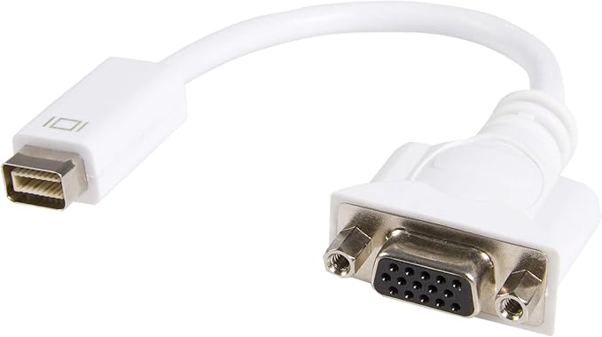 StarTech.com Mini DVI to VGA Video Cable Adapter for Macbooks and iMacs - Video Adapter - mini-DVI (M) to HD-15 (VGA) (F) - 7.9 in - White - MDVIVGAMF