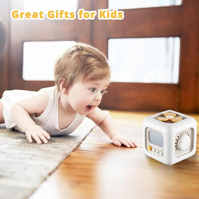Busy Cube Toys for 1 Year Old Boy, Montessori Toys for 1+ Year Old, Travel Sensory Toys for Toddlers 1-3, Learning Fine Motor Skills| 1st Birthday Gifts Boy 9 12 Months +