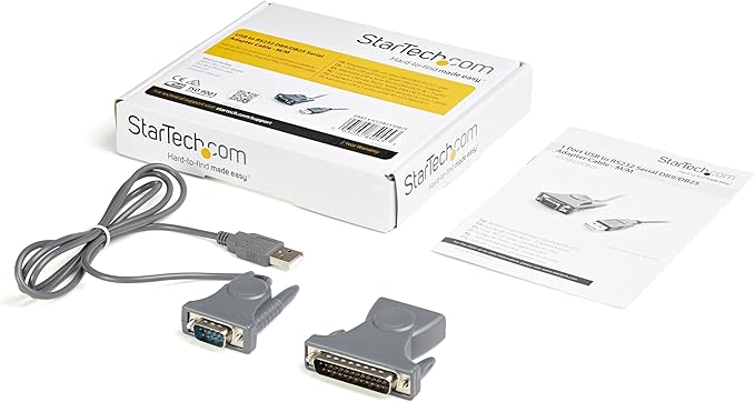 Usb To Serial Adapter Cable 3ft Usb M To Db9/Db25 Rs232 M