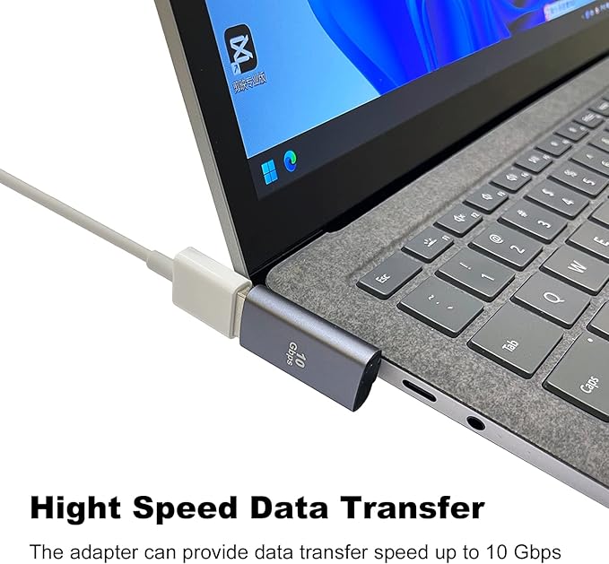 AreMe 90 Degree USB 3.1 Adapter 2 Pack, Left and Right Angle USB A Male to Female Converter Extender for PC, Laptop, USB A Charger, Power Bank and More