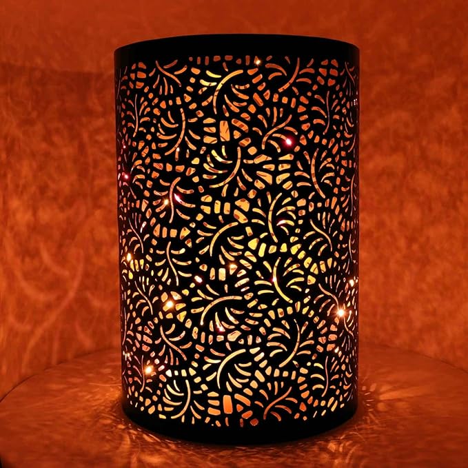 QBIS Battery Powered Fairy Lights - 40 LED, 6hr Timer, Red & Orange for Bedroom, Christmas & Halloween