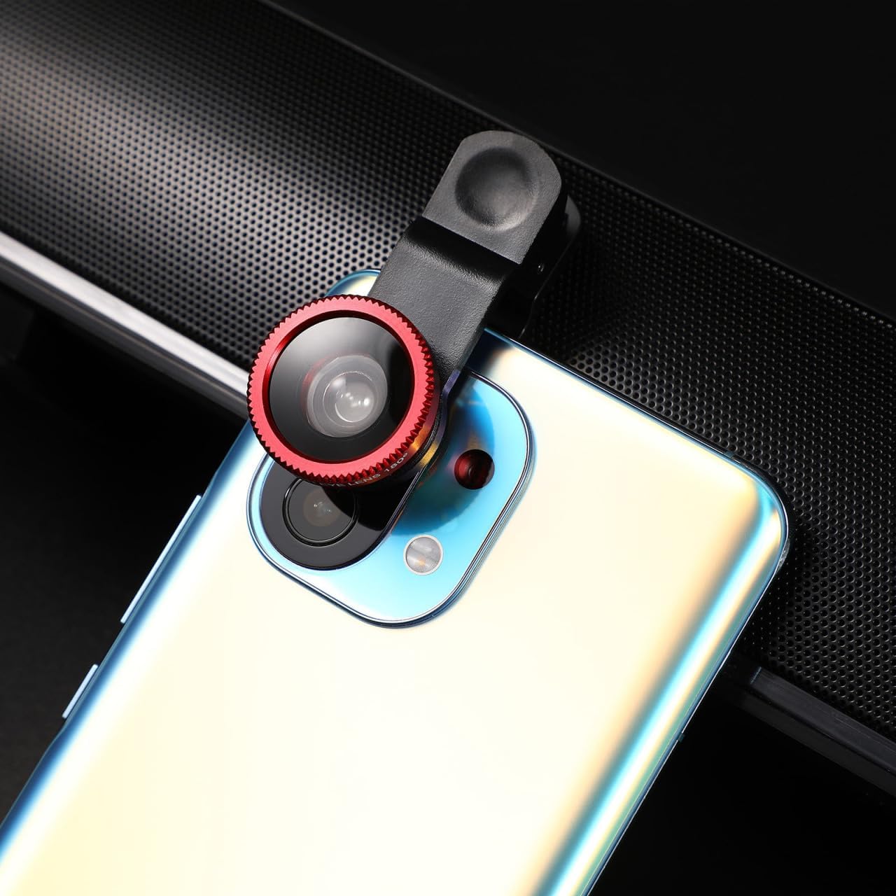 External Lens for Mobile Phone 3-in-1 Fisheye Macro Wide Angle Lens with Clip for iPhone and Smartphones