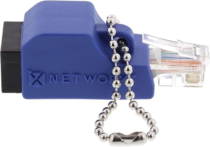 Networx Gigabit Ethernet Crossover Adapter - RJ45 Male to Female - Converts Patch Cable to Crossover for Peer-to-Peer and Switch Uplinks
