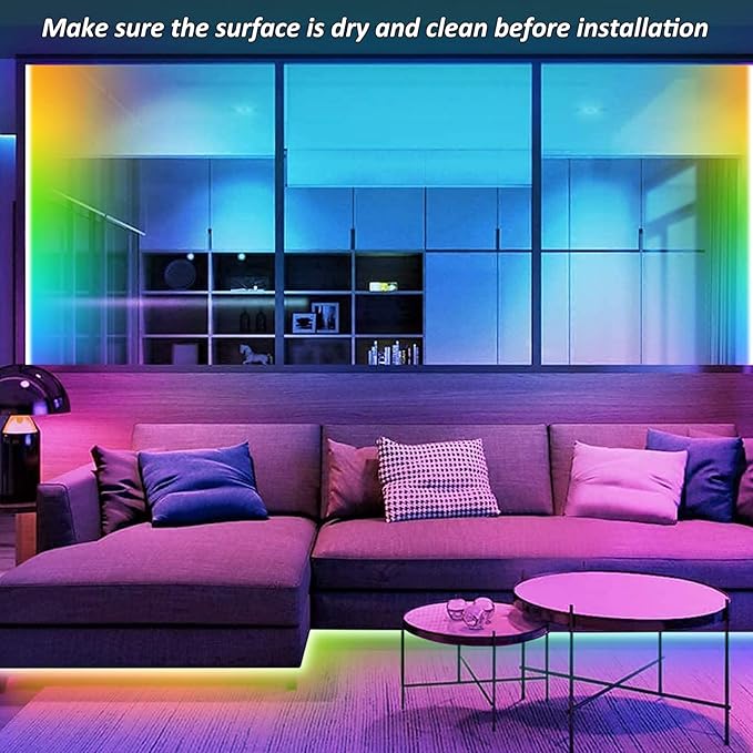 USB LED Strip Lights 13.2ft, Waterproof LED Strip Lights USB Powered RGB Lights with 3 Keys Controller Flexible LED Strip Lights Multicolor Chasing LED Lights for Indoor & Outdoor Decor
