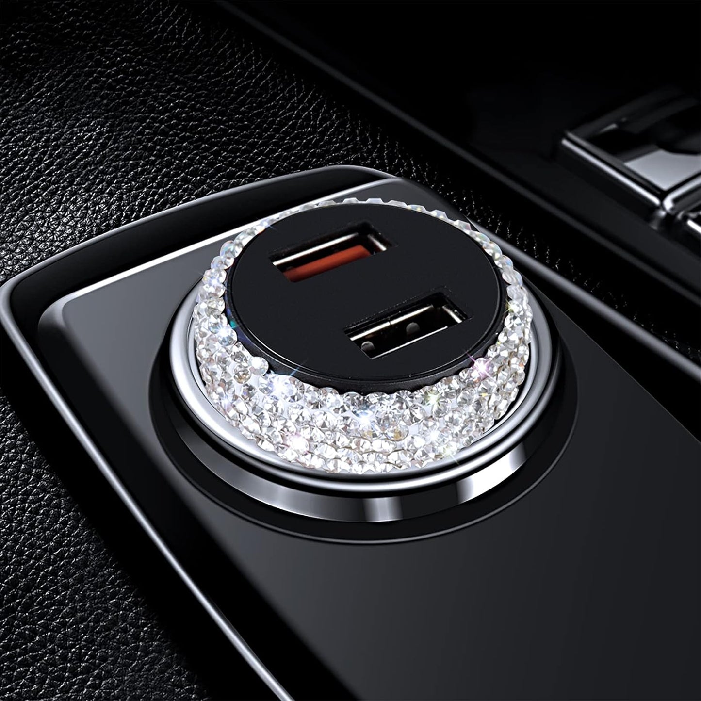 Dual USB Car Charger Quick Charge 3.0 Fast Charging Adapter for iPhone 11/11 Pro/MAX/XS/XR/X/10, iPad, Samsung