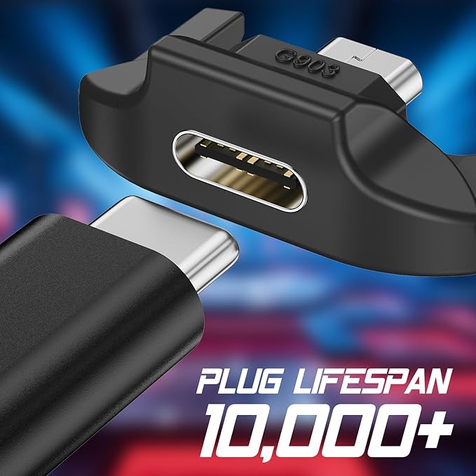 USB-C Adapter Compatible with Logitech G903 Wireless Gaming Mouse,Micro USB to Type-C Converter | Model-Specific Fit | Support Charge & Data Sync | 3-Second Install | 10K+ Durability