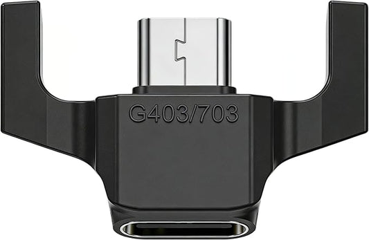 USB-C Charging Adapter Compatible with Logitech G403/703 Wireless Gaming Mouse | No Dock,Micro-USB to Type-C Converter | Compact & Lightweight Design | Charging & Data Transfer | Model-Specific