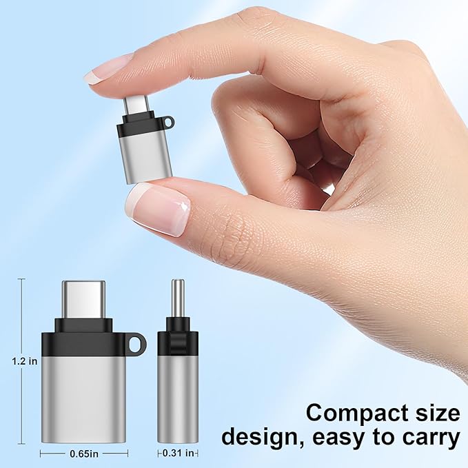 USB C to USB Adapter,5Pack Type C OTG Converter, Type C Male to USB 3.0 Female Adapter for Samsung Galaxy S26 S25 S24 S23 S22 S21 S20 S10 Ultra A17 A16 A15 A14 A13,Google Pixel 10 9 8 Pro