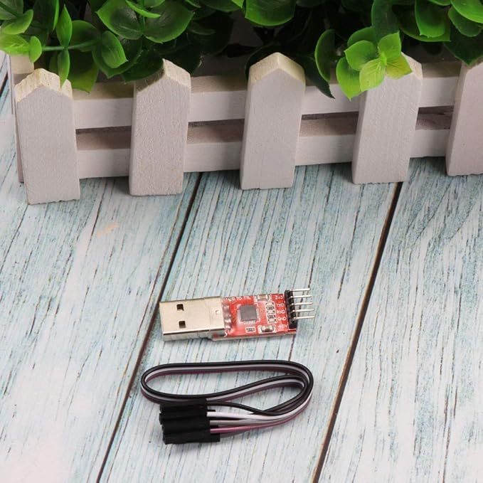 Ximimark 4Pcs USB 2.0 to TTL UART 5PIN Module Serial Converter CP2102 STC PRGMR Free Cable