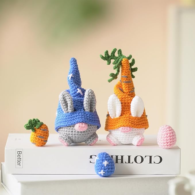 Wizardi Amigurumi DIY Crochet Kit - Rabbits F07N8-M144