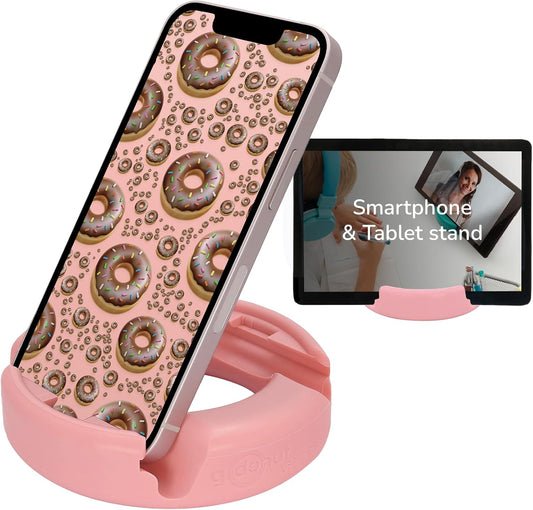 GoDonut Phone Stand Original - Cell Phone Holder + Tablet Stand Desk Organizer, Compatible with iPhone 16 15 14 Pro