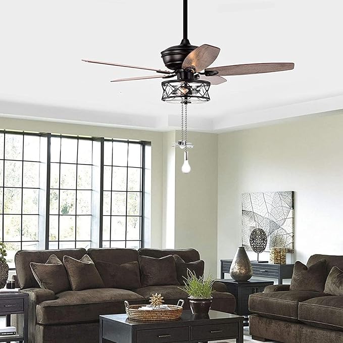 Ceiling Fan Pull Chain, 13.6 Inches Fan Pulls Set with Connector, 2 PCS Beaded Ball Fan Pull Chain (Nickel）