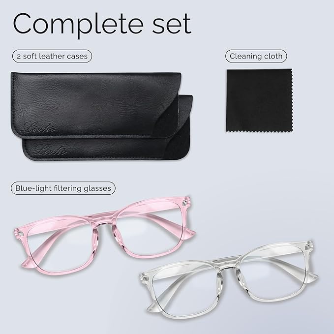 livho High Tech Blue Light Glasses - Advanced Blue Light Blocking Computer Glasses - Screen Fatigue & UV Protection