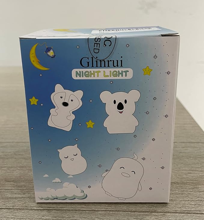 Bear Night Lights for Kids, Bedside lamp for Children, Baby Nursery Light - Break Resistant/Eye Caring/Adjustable Brightness Color/Time Setting/Gifts for Kids Babies Boys Girls - Medium
