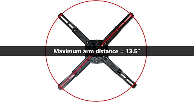 STR-MOUNTMB Silver Ticket Products LCD/DLP Low Profile Universal Projector Mount (7.5" to 12" Adjustable)