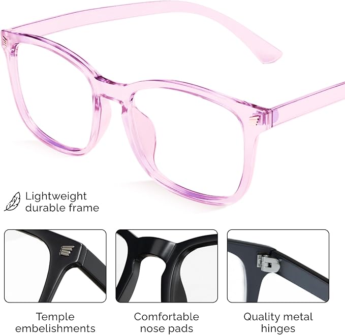 livho High Tech Blue Light Glasses - Advanced Blue Light Blocking Computer Glasses - Screen Fatigue & UV Protection