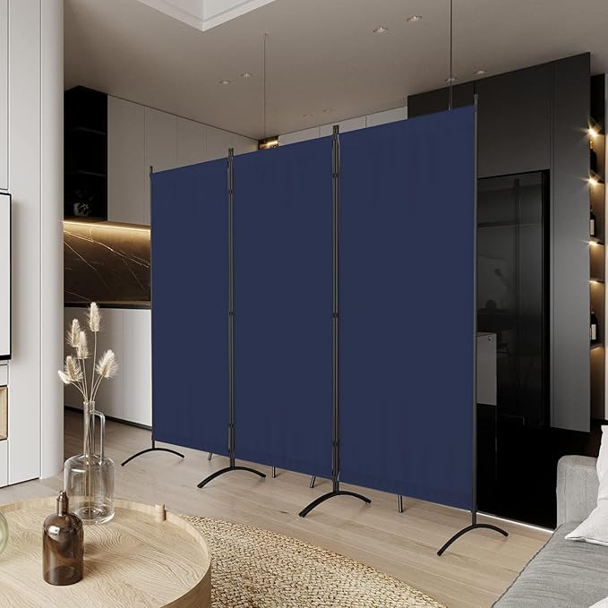Morngardo Room Divider Folding Privacy Screens 3 Panel Partitions Dividers Portable Separating for Home Office Bedroom Dorm Decor