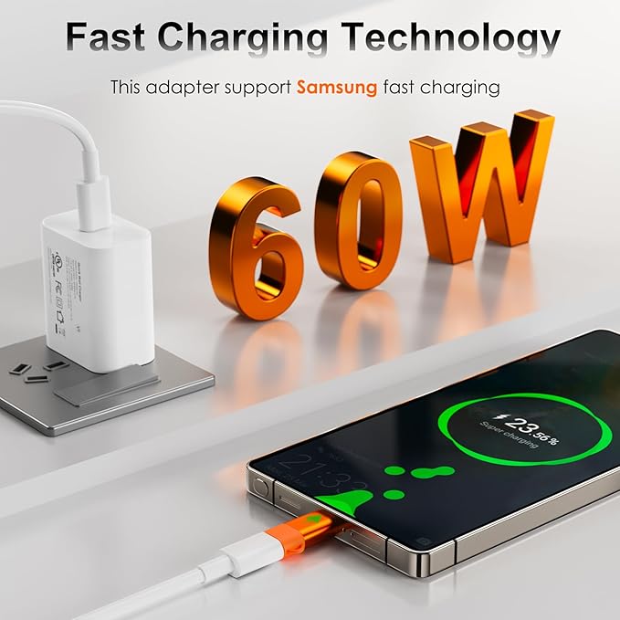 4 Pack Lightning to USB C Adapter for iPhone 15/16/17/17 Pro Max, for iPhone 17/16 Charger, Fast Charging & Data Transfer, Type-C Charger Connector Cable, Not for iPencil/Headphones/OTG (Orange)