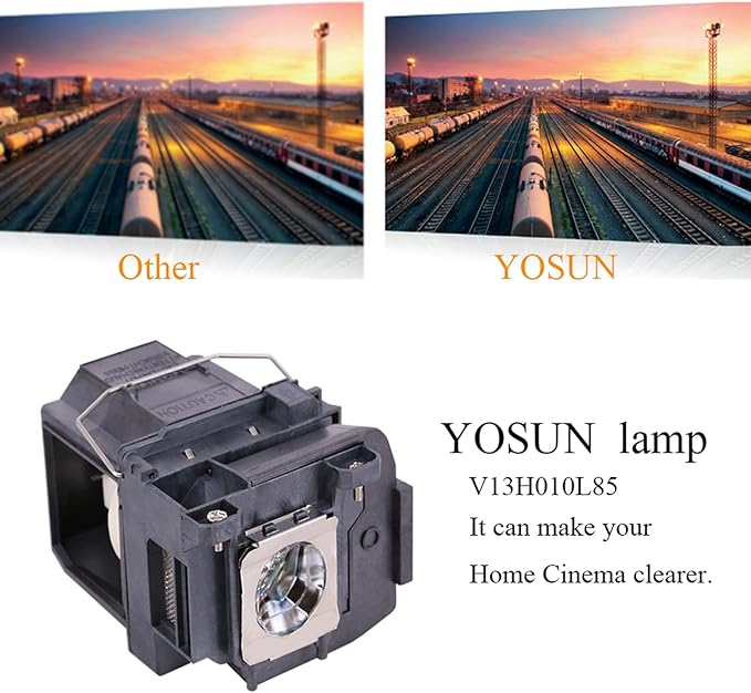 YOSUN V13h010l85 Projector Lamp for Epson-ELPLP85 PowerLite Home Cinema 3500 3100 3000 3600e 3700 3900 3800 EH-TW6700 EH-TW6600W EH-TW6600 Replacement Projector Bulb