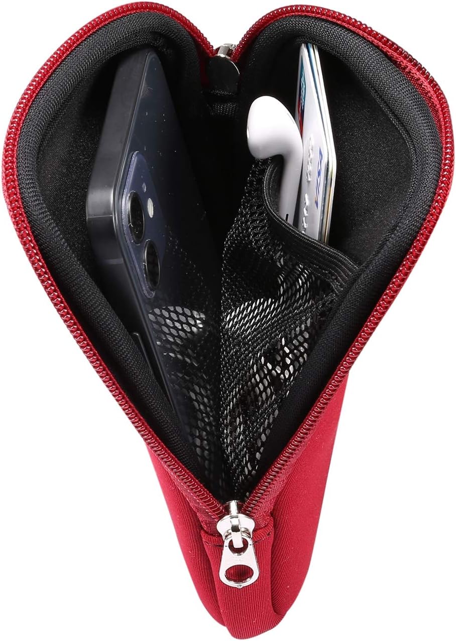 Neoprene Cell Phone Pouch, Soft Elastic Shockproof Mobile Phone Case with Necklace Lanyard for iPhone 12 Pro Max XS