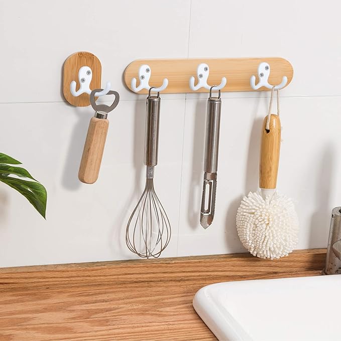 IBosins 28 Pack Heavy Duty Double Prong Coat Hooks Wall Mounted with 56 Screws Retro Double Hooks Utility Hooks for Hanging Coat, Scarf, Bag, Towel, Key, Cap, Cup, Hat
